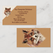 Carte de visite de solutions informatiques Fox per (Devant / Derrière)