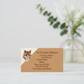 Carte de visite de solutions informatiques Fox per (Debout devant)