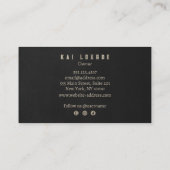 Carte de visite de sorcière Halloween (Dos)