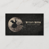 Carte de visite de sorcière Halloween (Devant)