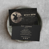 Carte de visite de sorcière Halloween