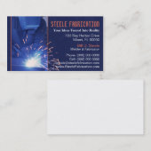 Carte de visite de soudeuse (Devant / Derrière)