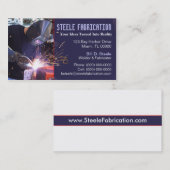 Carte de visite de soudeuse (Devant / Derrière)