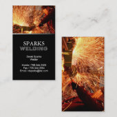 Carte de visite de soudeuse (Devant / Derrière)