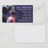 Carte de visite de soudeuse (Devant / Derrière)