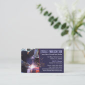 Carte de visite de soudeuse (Debout devant)