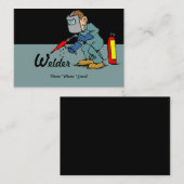 Carte de visite de soudeuse (Devant / Derrière)