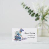 Carte de visite de soudure (Debout devant)