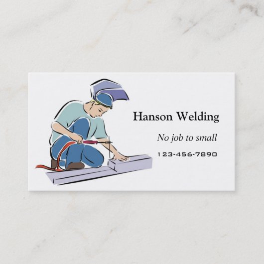 Carte de visite de soudure (Devant)