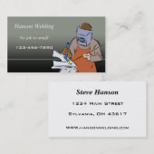 Carte de visite de soudure (Devant / Derrière)