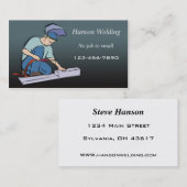 Carte de visite de soudure (Devant / Derrière)