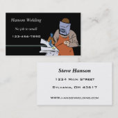 Carte de visite de soudure (Devant / Derrière)