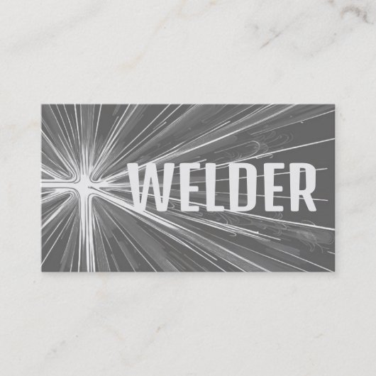 Carte de visite de soudure étoile brillante (Devant)