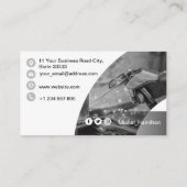 Carte de visite de soudure gris moderne (Dos)