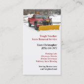 Carte de visite de soufflage de neige (Devant)