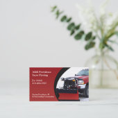 Carte de visite de soufflage de neige (Debout devant)