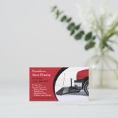 Carte de visite de soufflage de neige (Debout devant)