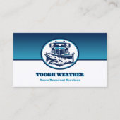 Carte de visite de soufflage de neige (Devant)