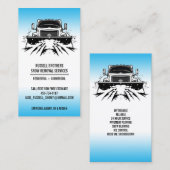 Carte de visite de soufflage de neige (Devant / Derrière)