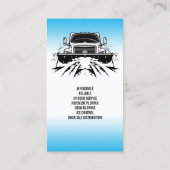 Carte de visite de soufflage de neige (Dos)