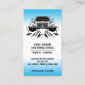 Carte de visite de soufflage de neige (Devant)