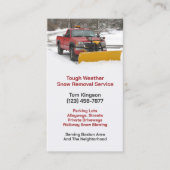 Carte de visite de soufflage de neige (Devant)