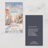 Carte de visite de soufflage de neige (Devant / Derrière)