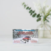 Carte de visite de soufflage de neige (Debout devant)