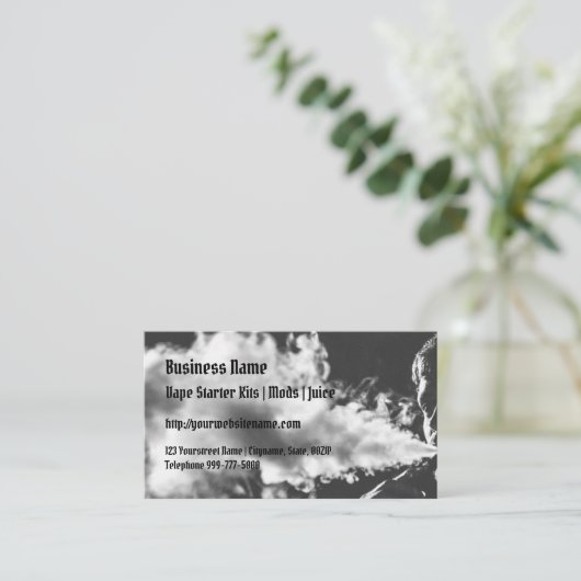 Carte de visite de soufflement de nuage de Vape (Debout devant)
