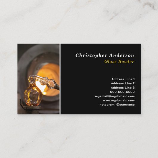 Carte de visite de souffleur (Devant)