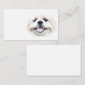 Carte de visite de sourire de tzu de shih (Devant / Derrière)