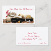 Carte de visite de spa (Devant / Derrière)