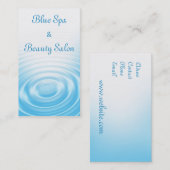 Carte de visite de spa (Devant / Derrière)