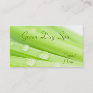 Carte de visite de spa de Green Day