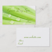 Carte de visite de spa de Green Day (Devant / Derrière)