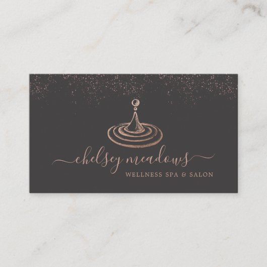 Carte de visite de Spa Rose Gold (Devant)