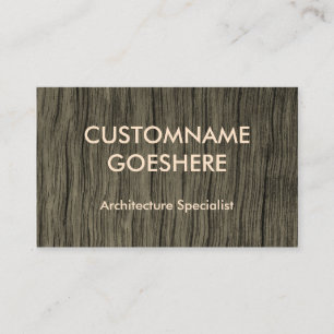 Carte de visite de spécialiste en architecture de