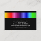 Carte de visite de spectre de couleur (Dos)