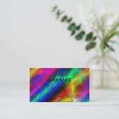 Carte de visite de spectre de couleur fluorescent (Debout devant)