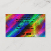 Carte de visite de spectre de couleur fluorescent (Dos)