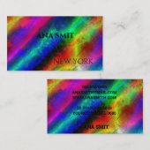 Carte de visite de spectre de couleur fluorescent (Devant / Derrière)