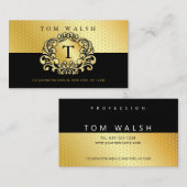 Carte de visite de spectre or simple et élégant pe (Devant / Derrière)