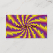 Carte de visite de spirale de printemps d'or (Dos)