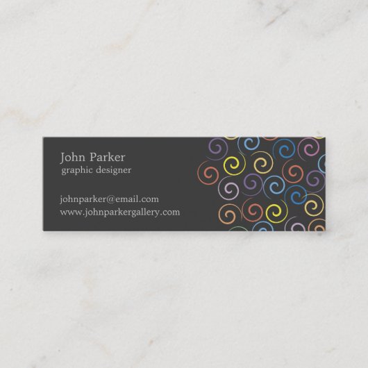 Carte de visite de spirales (Devant)