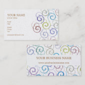 Carte de visite de spirales (Devant / Derrière)