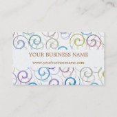 Carte de visite de spirales (Dos)