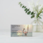 Carte de visite de sport de planche à voile (Debout devant)