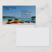 Carte de visite de sports aquatiques (Devant / Derrière)
