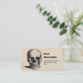 carte de visite de squelette d'aviron (Debout devant)