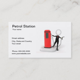 Carte de visite de station-service